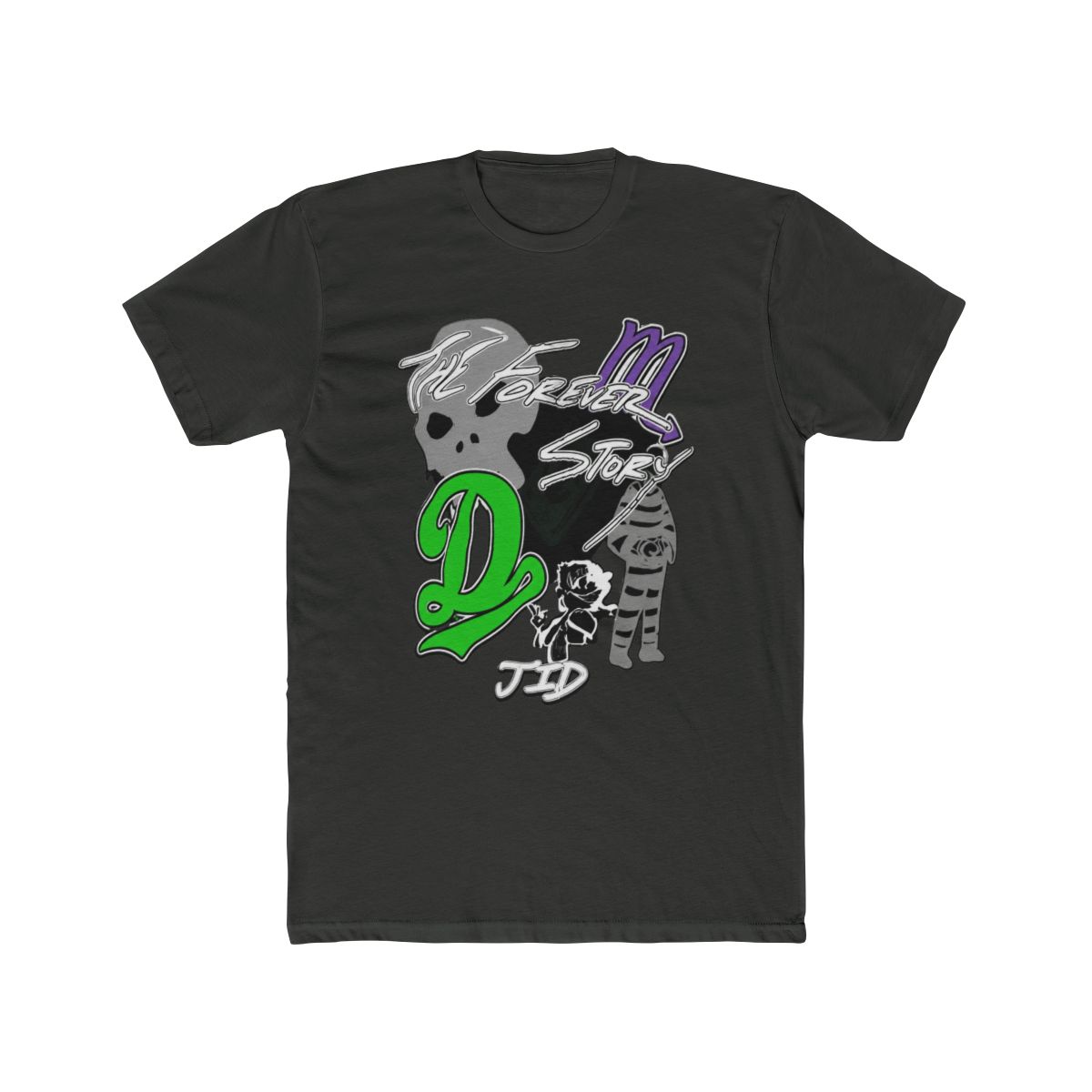 JID Manhead Merch The Forever Story T Shirt - Black - alternate angle 5, merchandise